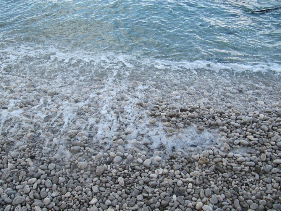 cold pebble beach