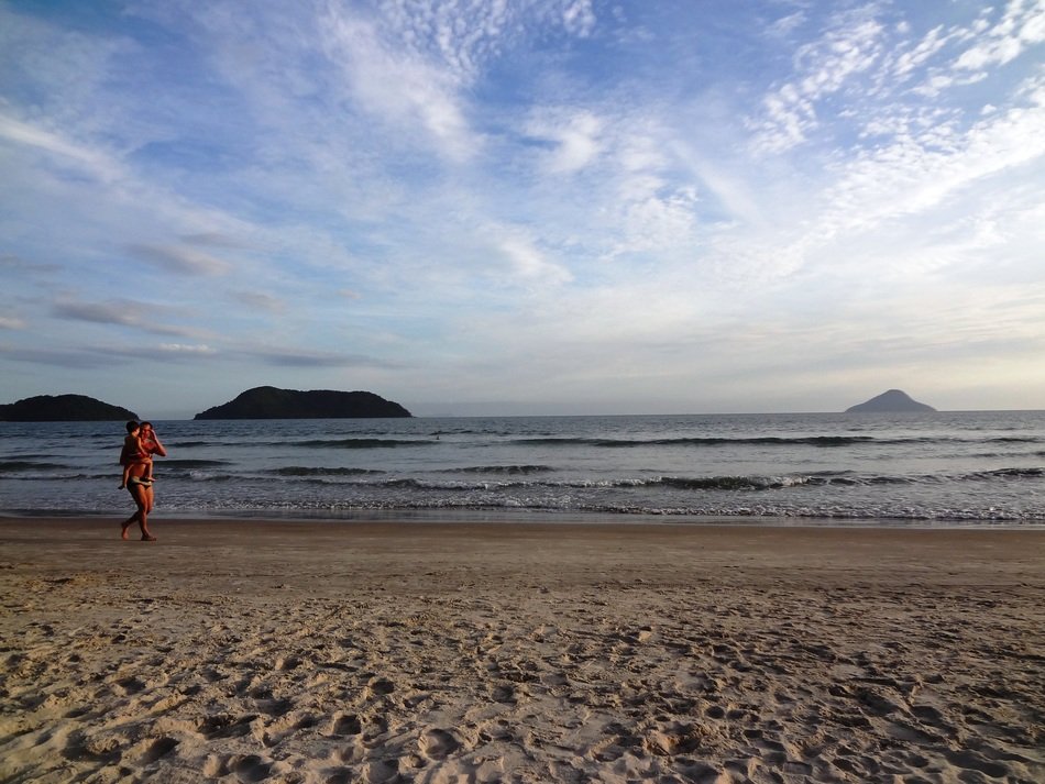 walk exercise on the beach