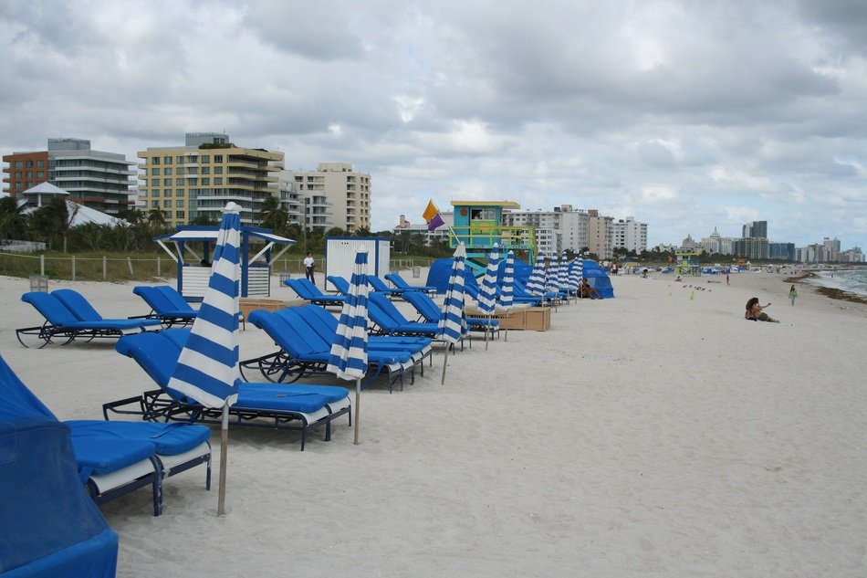 Embankment of Miami on a cloudy day