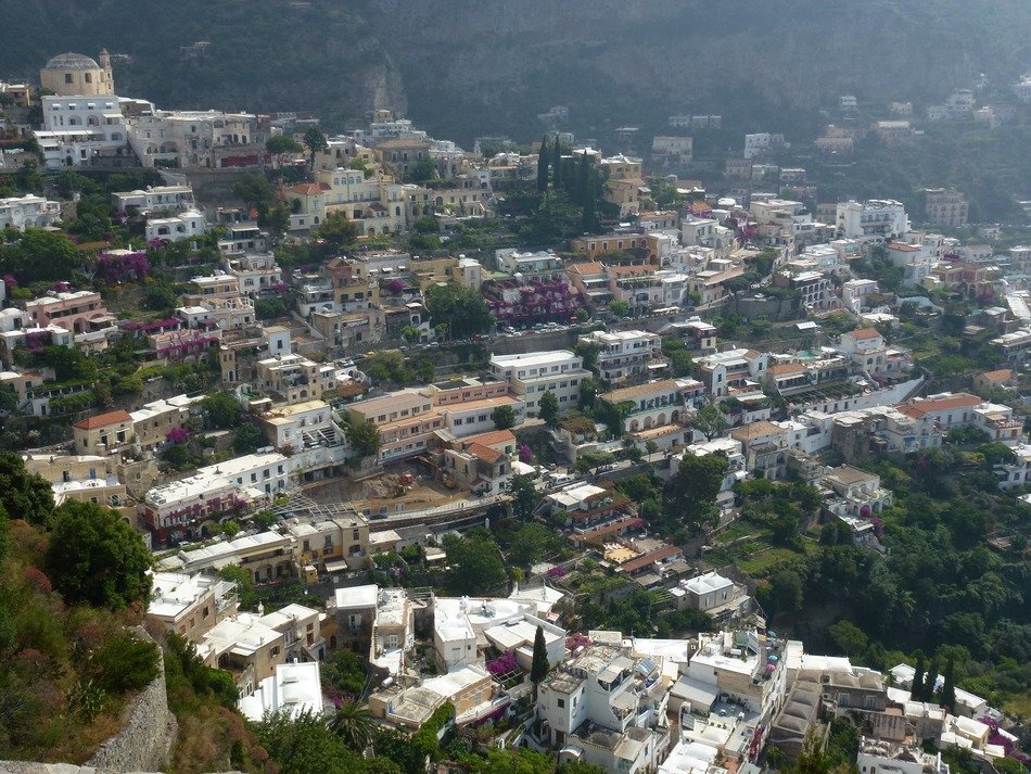 Aerial view of amalfi
