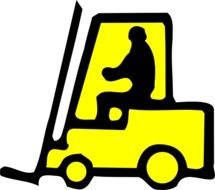 Forklift Sign At Clkercom Vector Online Royalty