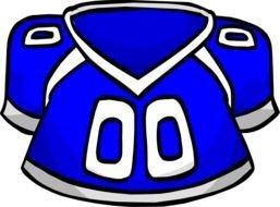 Colorful football jersey clipart