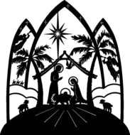 Nativity Scene Clip Art drawing