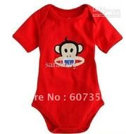 Baby Rompers Boys Girls Cute Triangle Ha Clothes Kids Short Sleeve
