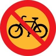 ban on cycling, clipart