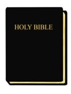 black holy Bible drawing