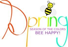 "Spring Begins" clipart
