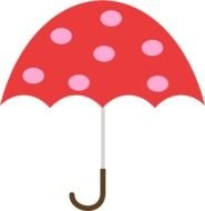 Polka Dot Umbrella At Clkercom Vector Online