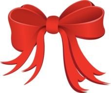 red beautiful bow drawing