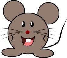 Clipart illustration of cute cartoon Mouse