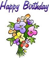 Clipart of flowers for birthday