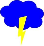 Lightning Cloud At Clkercom Vector Online