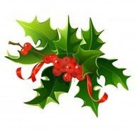christmas plant with red berries