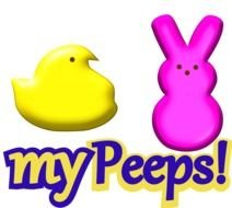 clipart of yellow and pink easter animals logo