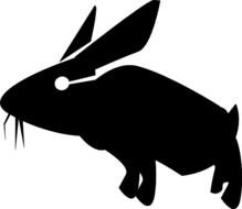 Hoof Print Stencil Http wwwclkercom clipart Rabbit Stencilhtml