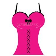 Pink Bachelorette Corset clipart