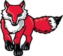 Clip art of Red Fox