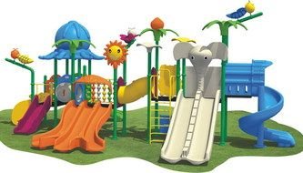 photo of a colorful playground