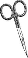 manicure scissors on a white background