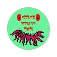 Funny Chili Pepper Canning Labels Round Stickers Zazzle