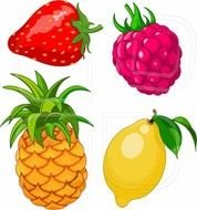 Caricatura De Frutos Anna Velichkovsky Mostphotos