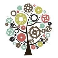 Beautiful colorful tree clipart