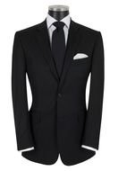 Black and white suit