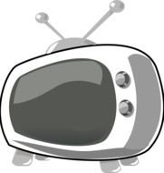 White TV clipart