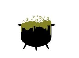 Halloween soup drawing