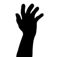 Hand Silhouette drawing