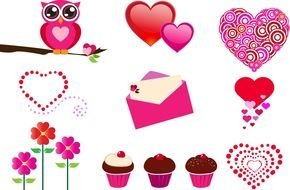 Beautiful colorful patterns clipart