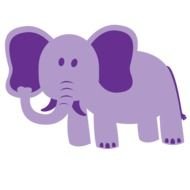 purple Elephant drawing