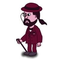 Gentleman Walking Stick drawing