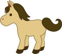 Cartoon Horse as a picture for a clipart