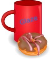 Coffee And Donut drawing