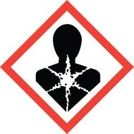 warning sign for a person about gas pressure
