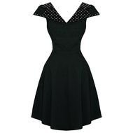 black dress in retro style as a picture for clipart