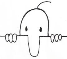 Kilroy Is Here, simple drawing