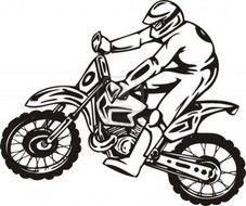 Motocross Racing drawing