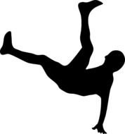 Man Falling drawing