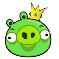 Clipart of the green pig