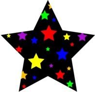 Clip Art of the stars in a star