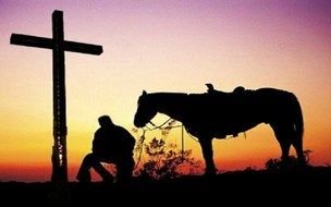 Photo of The Old Cowboy and his horse