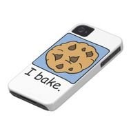 Cartoon Yummy Chocolate Chip Cookie Iphone 4 Case Mate Cases