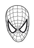 painted white spiderman mask