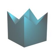 blue geometric shape