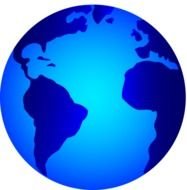 Shiny Blue Planet Earth Free