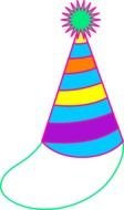 color Party Hat drawing