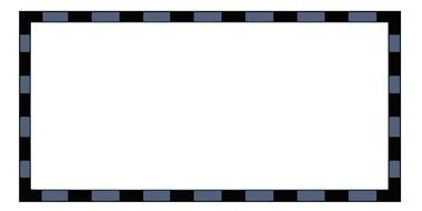 Colorful decorative border clipart