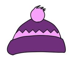 Clipart of purple Winter hat